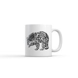 Mama Bear Text Mug Funny Sarcastic Mothers Day Graphic Novelty Coffee Cup-11oz