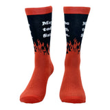 Men's Maybe Today Satan Socks Funny Devil Death Hell Joke Footwear