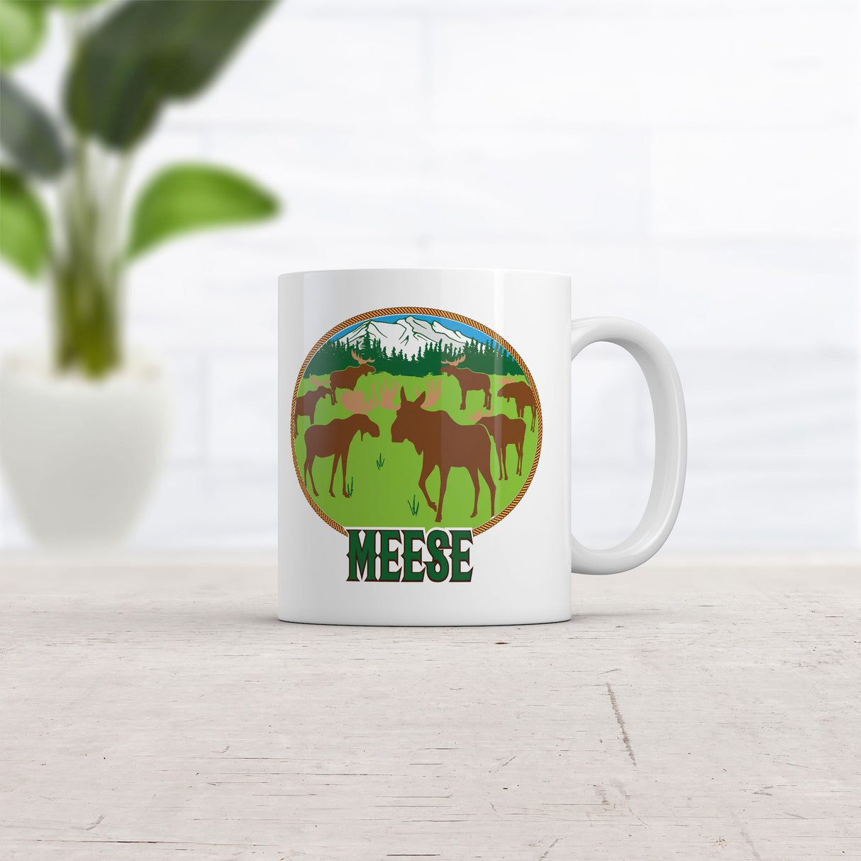 Meese Mug Funny Sarcastic Animal Coffee Cup-11oz