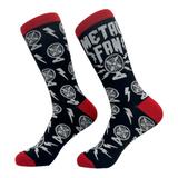 Men's Metal Fan Socks Funny Heavy Music Air Blowing Fans Joke Footwear