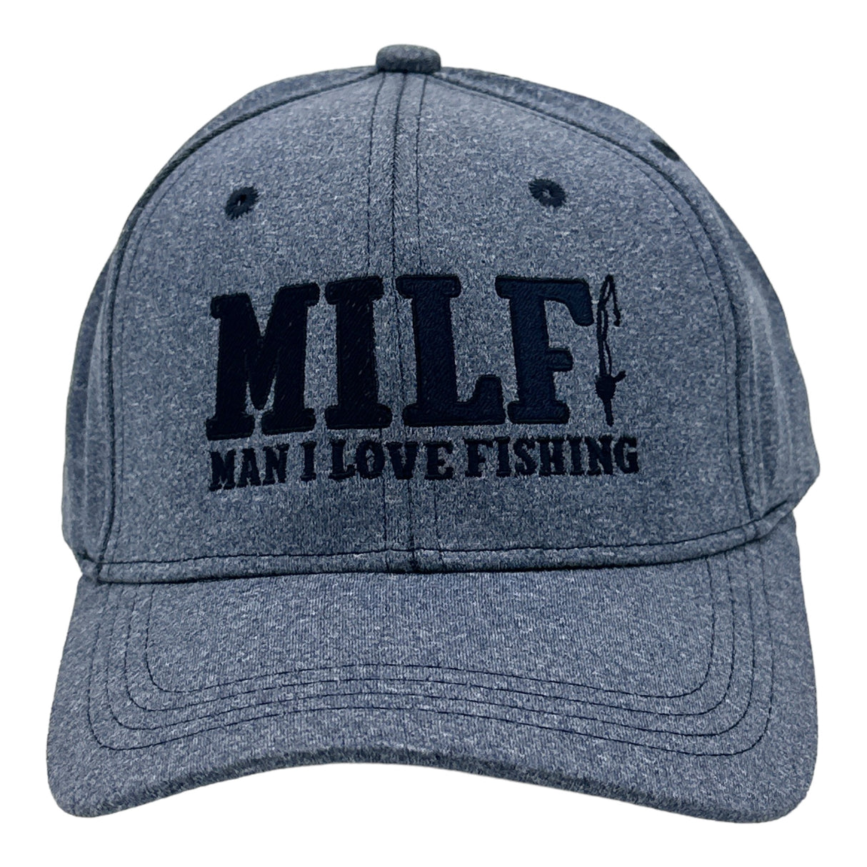 MILF Man I Love Fishing Hat Funny Sarcastic Fisherman Graphic Baseball Cap