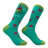 Kiss Me Under The Mistletoad Socks Funny Xmas Mistletoe Toad Joke Footwear