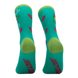 Kiss Me Under The Mistletoad Socks Funny Xmas Mistletoe Toad Joke Footwear