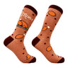 Men's Moist Socks Funny Thanksgiving Turkey Dinner Novelty Joke Footwear