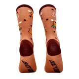 Men's Moist Socks Funny Thanksgiving Turkey Dinner Novelty Joke Footwear