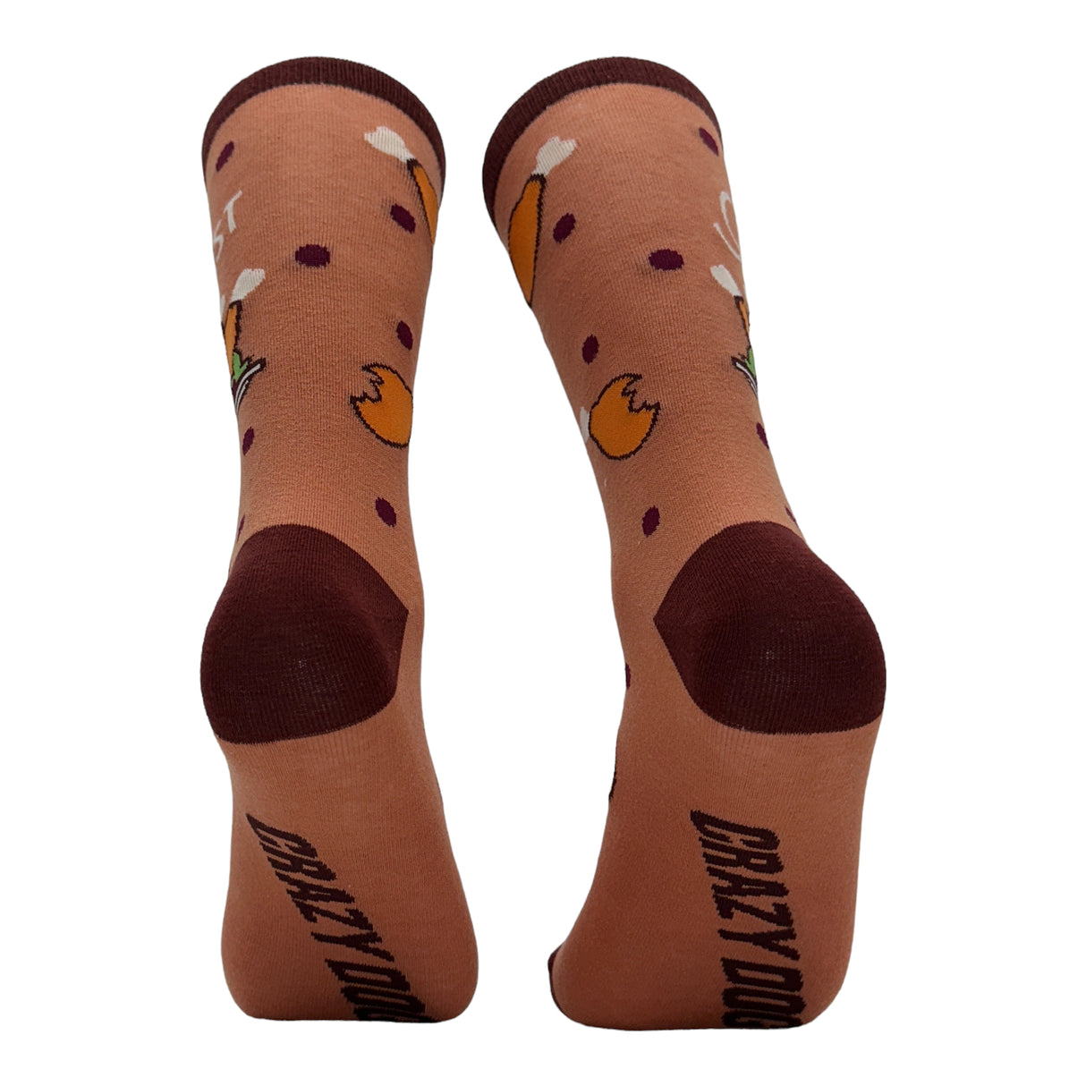 Women's Moist Socks Funny Thanksgiving Turkey Dinner Novelty Joke Footwear