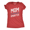 Womens Mom Just Like My Dad But Smarter Funny Mothers Day T shirt