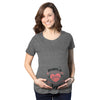 Maternity Moms Little Valentines Day Cute Announcement Baby Pregnancy T Shirt