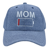 Mom Battery Low Hat Funny Mothers Day Tired Parenting Cap