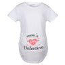 Maternity Moms Little Valentines Day Cute Announcement Baby Pregnancy T Shirt