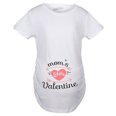 Maternity Moms Little Valentines Day Cute Announcement Baby Pregnancy T Shirt