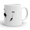 Mondays and Me Funny T-Rex Dinosaur Running Ceramic Coffee Drinking Mug  - 11oz