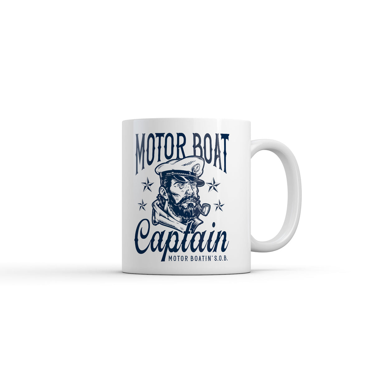 Motor Boat Captain Mug Funny Sarcastic Sailor Graphic Novelty Coffee Cup-11oz