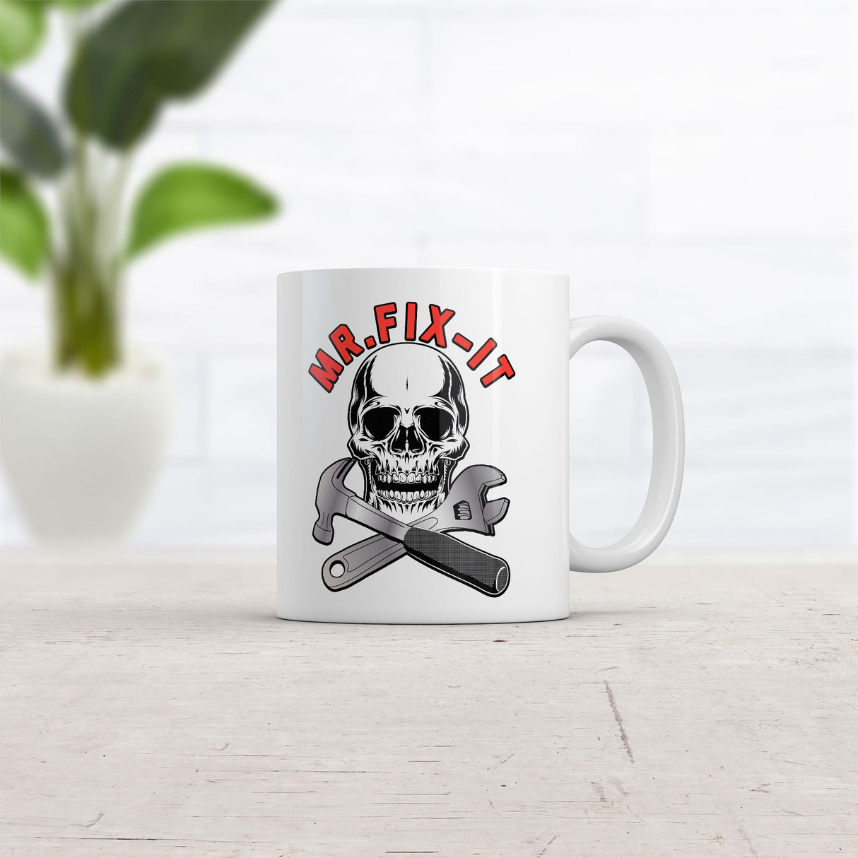 Mr Fix It Mug Funny Sarcastic Mechanic Graphic Novelty Coffee Cup-11oz