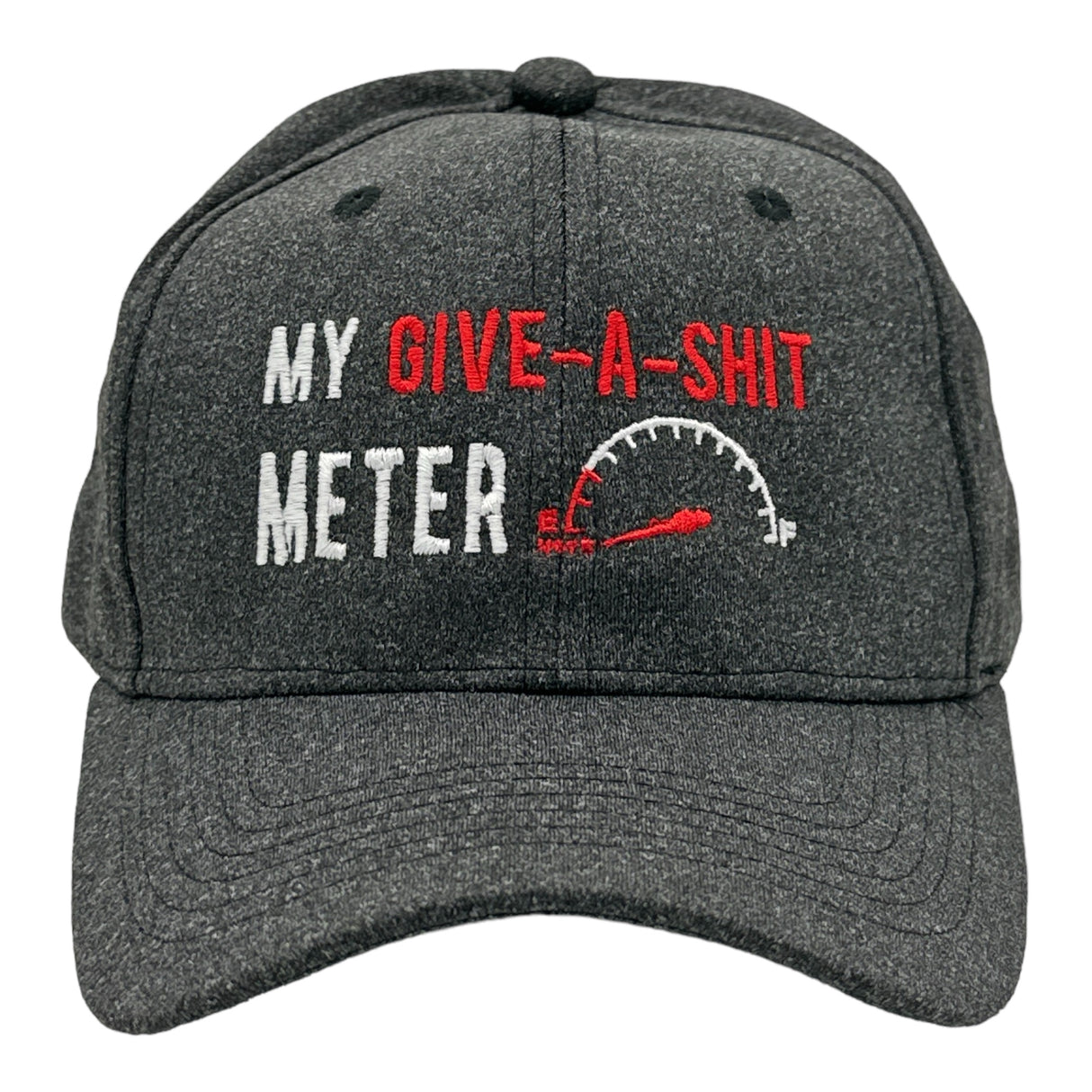 My Give A Shit Meter Hat Funny Sarcastic Novelty Baseball Cap