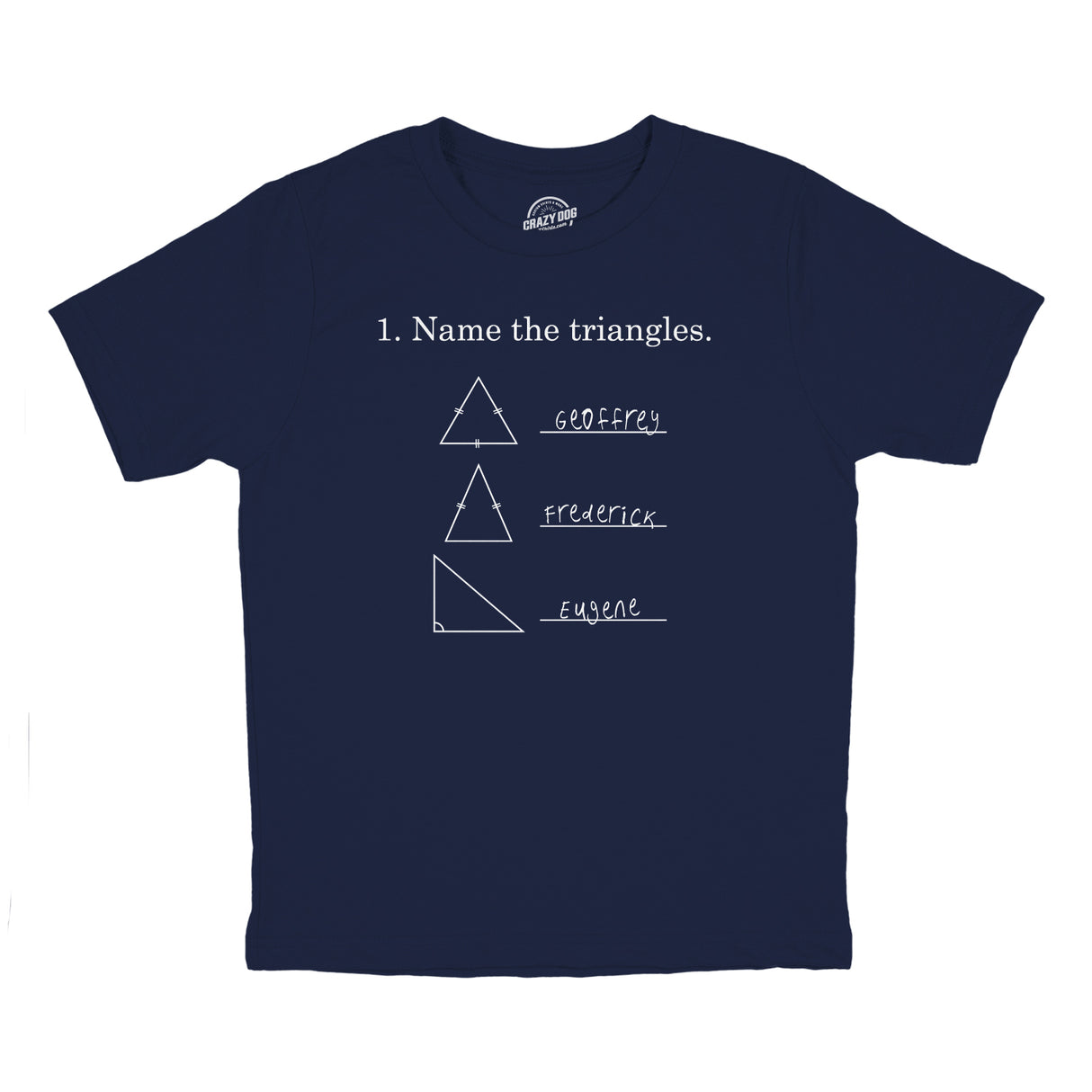 Youth Name The Triangles Funny Math T shirts Sarcasm Novelty I Love Math Tee Humor