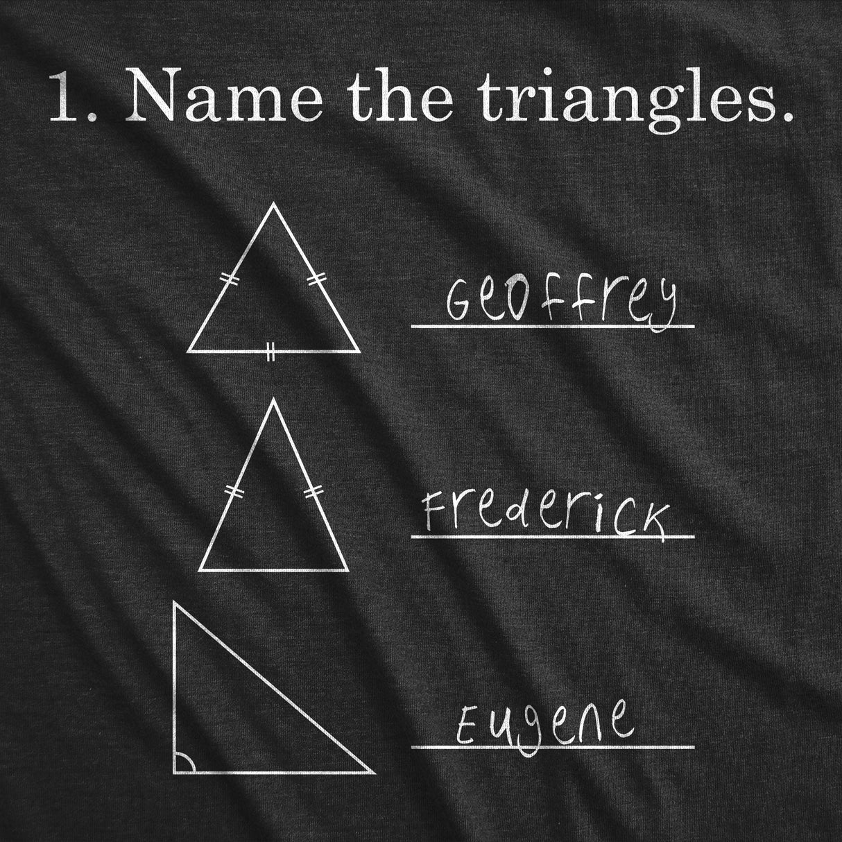Name The Triangles Men's Tshirt