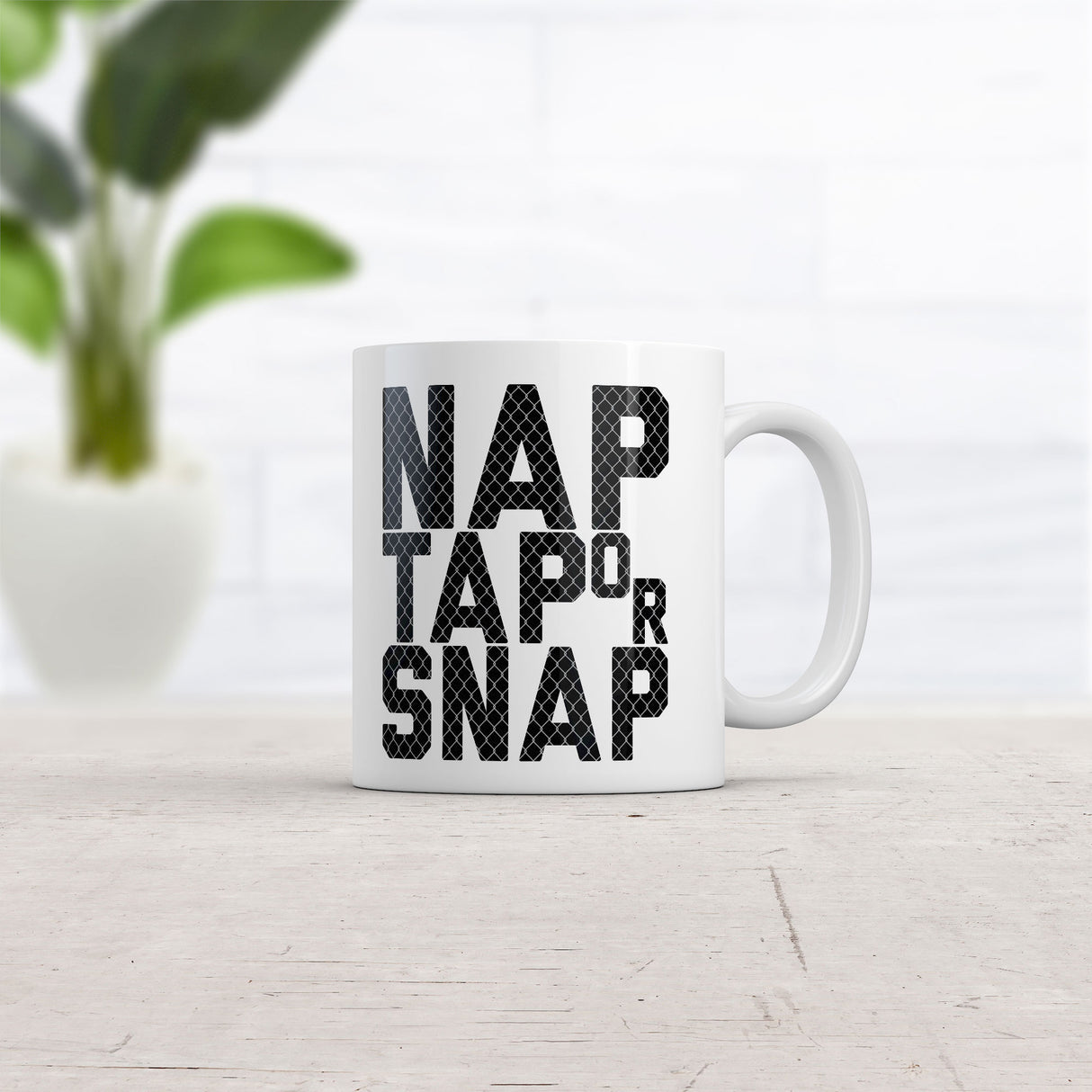 Nap Tap Or Snap Mug Funny Sarcastic Jiu Jitsu Graphic Novelty Coffee Cup-11oz