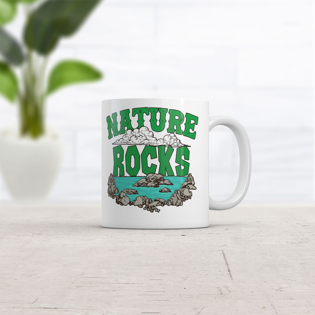 Nature Rocks Mug Funny Outdoor Graphic Coffee Cup-11oz