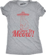 Womens Cinco De Meow T Shirt Funny Cat May 5 Mexico Sombrero Tequila Tee