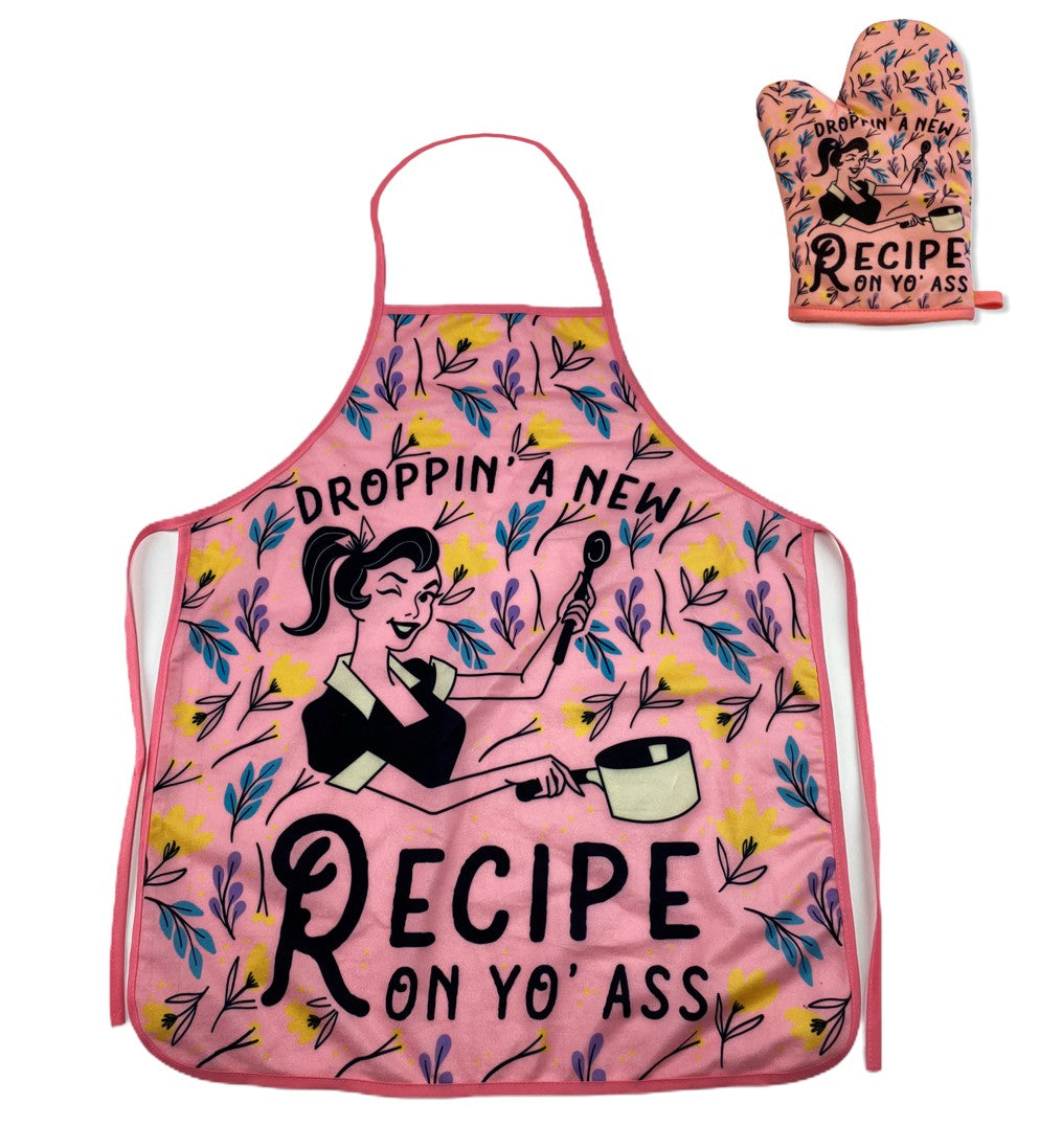 Droppin A New Recipe On Yo Ass Oven Mitt + Apron