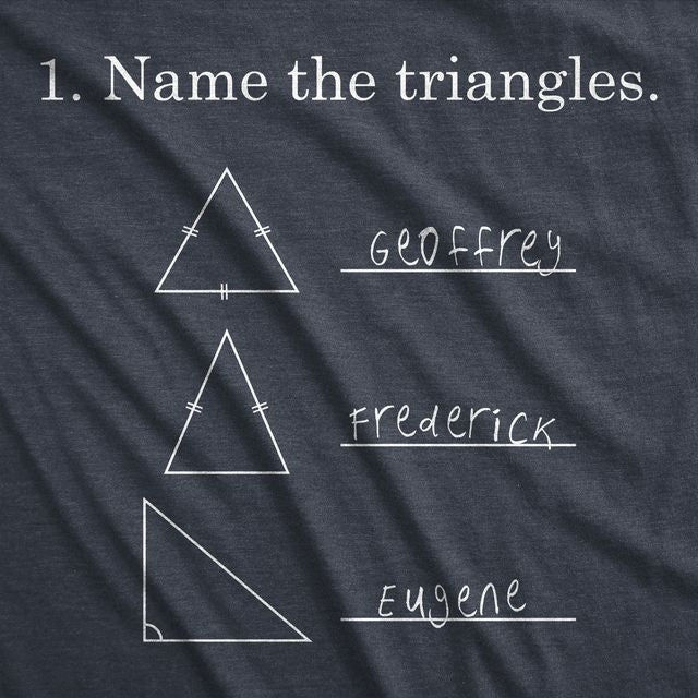 Name The Triangles Men's Tshirt
