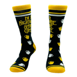 Im A Nightmare Before Coffee Socks Funny Halloween Caffeine Lovers Footwear