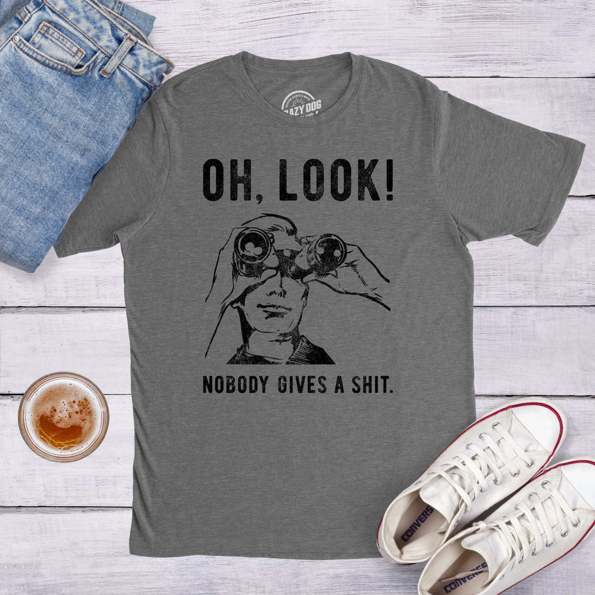 Oh Look Nobody Gives A Shit Men's Tshirt