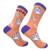 Women's Nope Cat Socks Funny Offensive Kitten Middle Finger Novelty Footwear