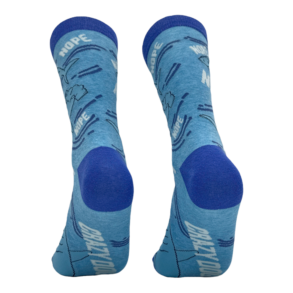 Women's Nope Shark Socks Funny Deep Sea Sharks Novelty Footwear