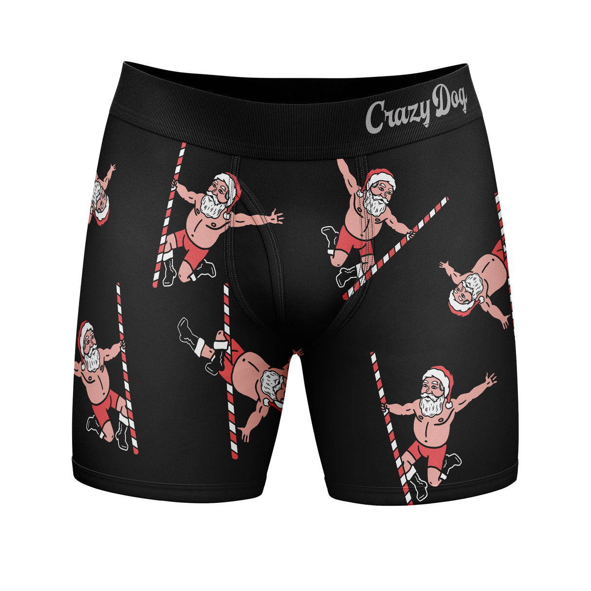 Mens Funny Boxers North Pole Strip Club Sarcastic Christmas Underwear For Men