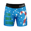 It's Not Going To Lick Itself Mens Boxers Funny Christmas Candycane Sarcastic Innuendo Underwear