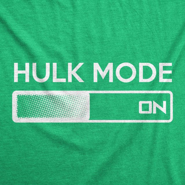 Women's Hulk Mode On T Shirt Funny Comic Book  Tee for Women