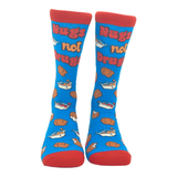 Men's Nugs Not Drugs Socks Funny Chicken Nuggets Fast Food Sauce Graphic Footwear