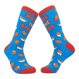 Men's Nugs Not Drugs Socks Funny Chicken Nuggets Fast Food Sauce Graphic Footwear