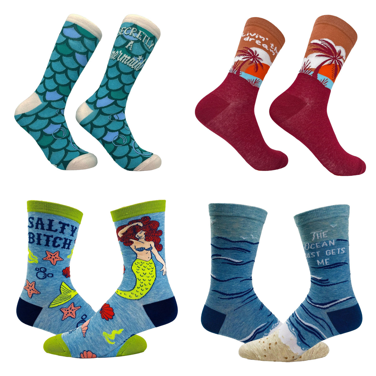 Womens Funny Sock Bundles Cute Socks with Sarcastic Sayings and Fun Graphic Designs