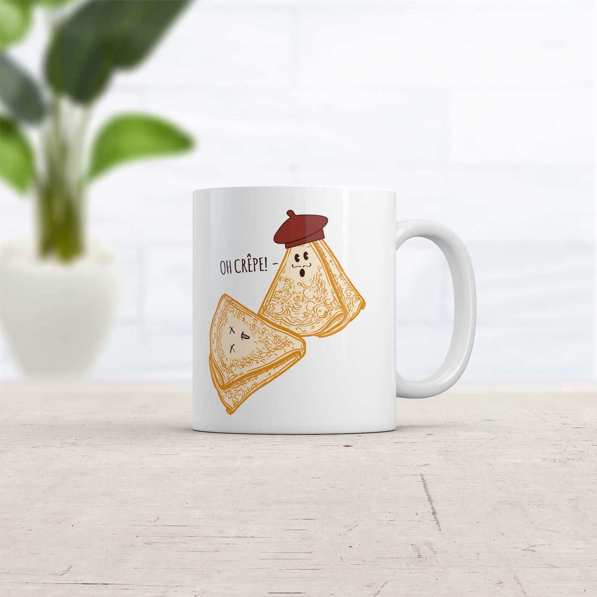 Oh Crepe Mug Funny Sarcastic Graphic Novelty Coffee Cup-11oz