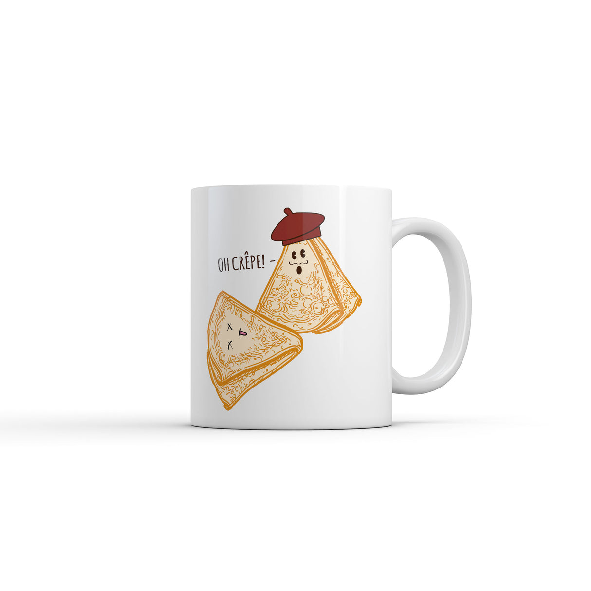 Oh Crepe Mug Funny Sarcastic Graphic Novelty Coffee Cup-11oz