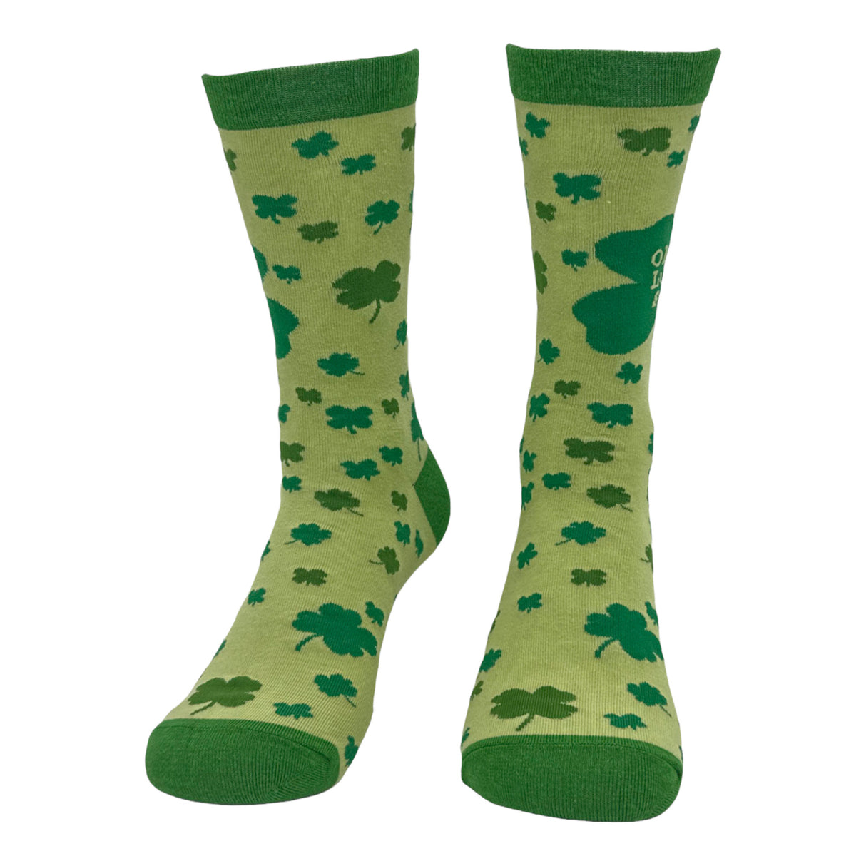 Women's Oh for Lucks Sake Socks Funny St Paddys Day Shamrock Footwear