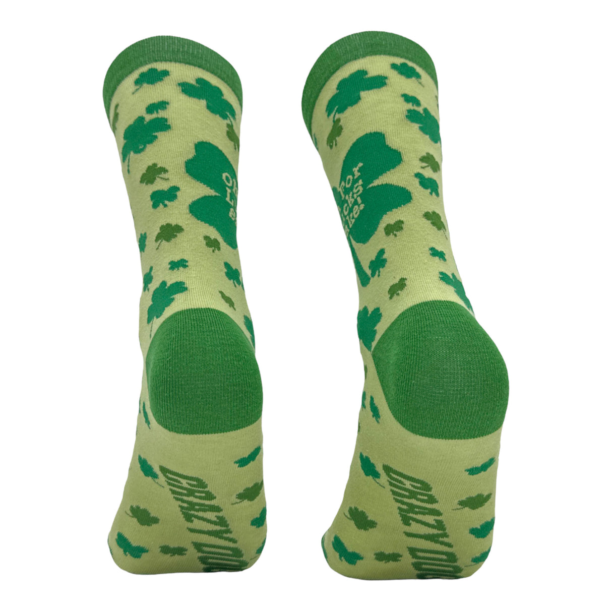 Women's Oh for Lucks Sake Socks Funny St Paddys Day Shamrock Footwear
