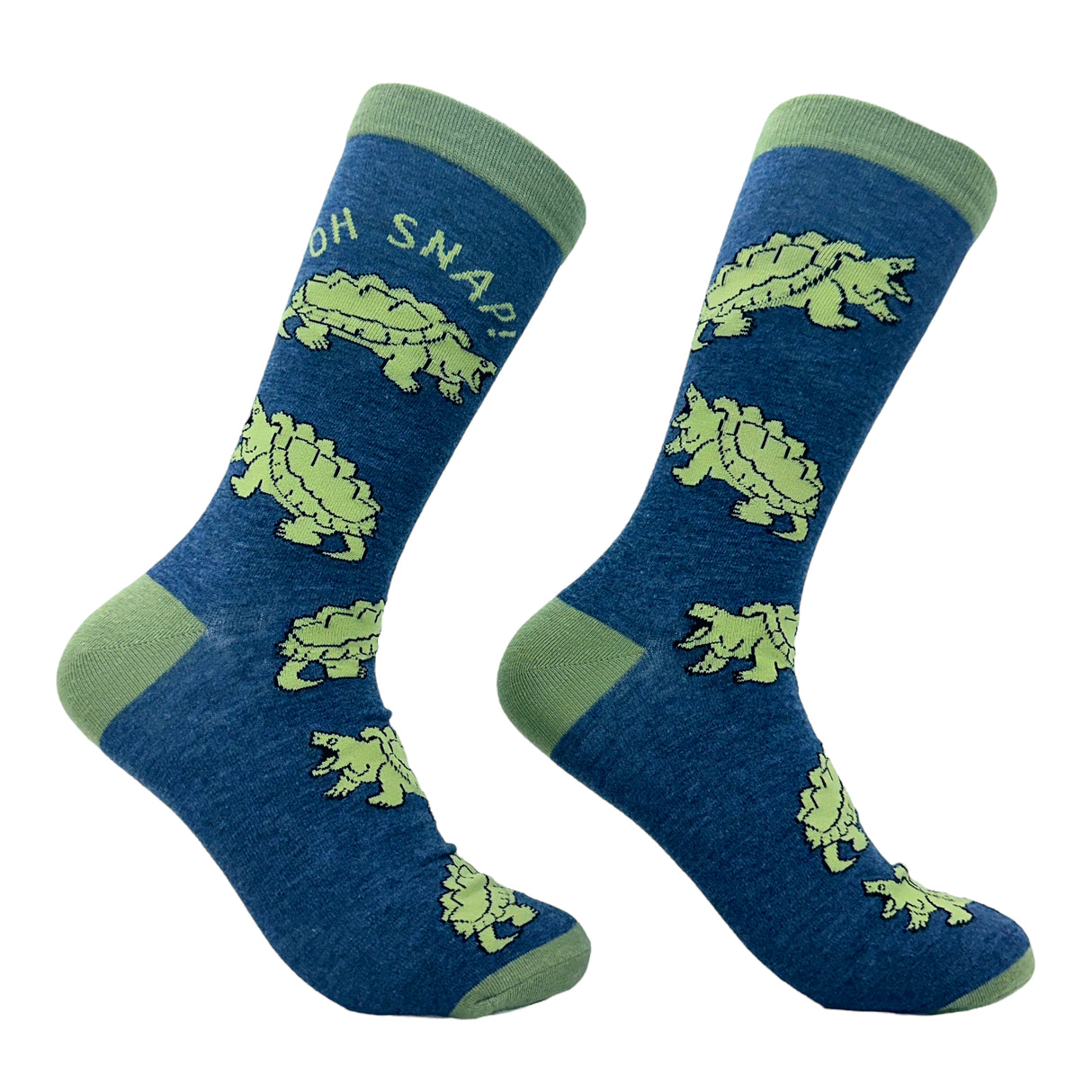 Men's Oh Snap Socks Funny Snapping Turtle Novelty Joke Footwear