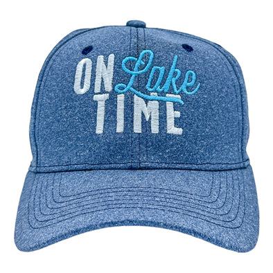 On Lake Time Hat Funny Summer Vacation Outdoors Cap