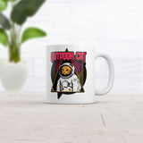 Outdoor Cat Mug Funny Sarcastic Space Graphic Coffee Cup-11oz