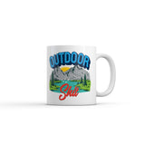 Outdoor Shit Mug Funny Sarcastic Camping Hiking Graphic Novelty Coffee Cup-11oz