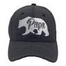 Papa Bear Hat Funny Cool Fathers Day Grizzly Baseball Cap