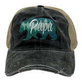 Papa Bear Hat Funny Fathers Day Gift Graphic Cap
