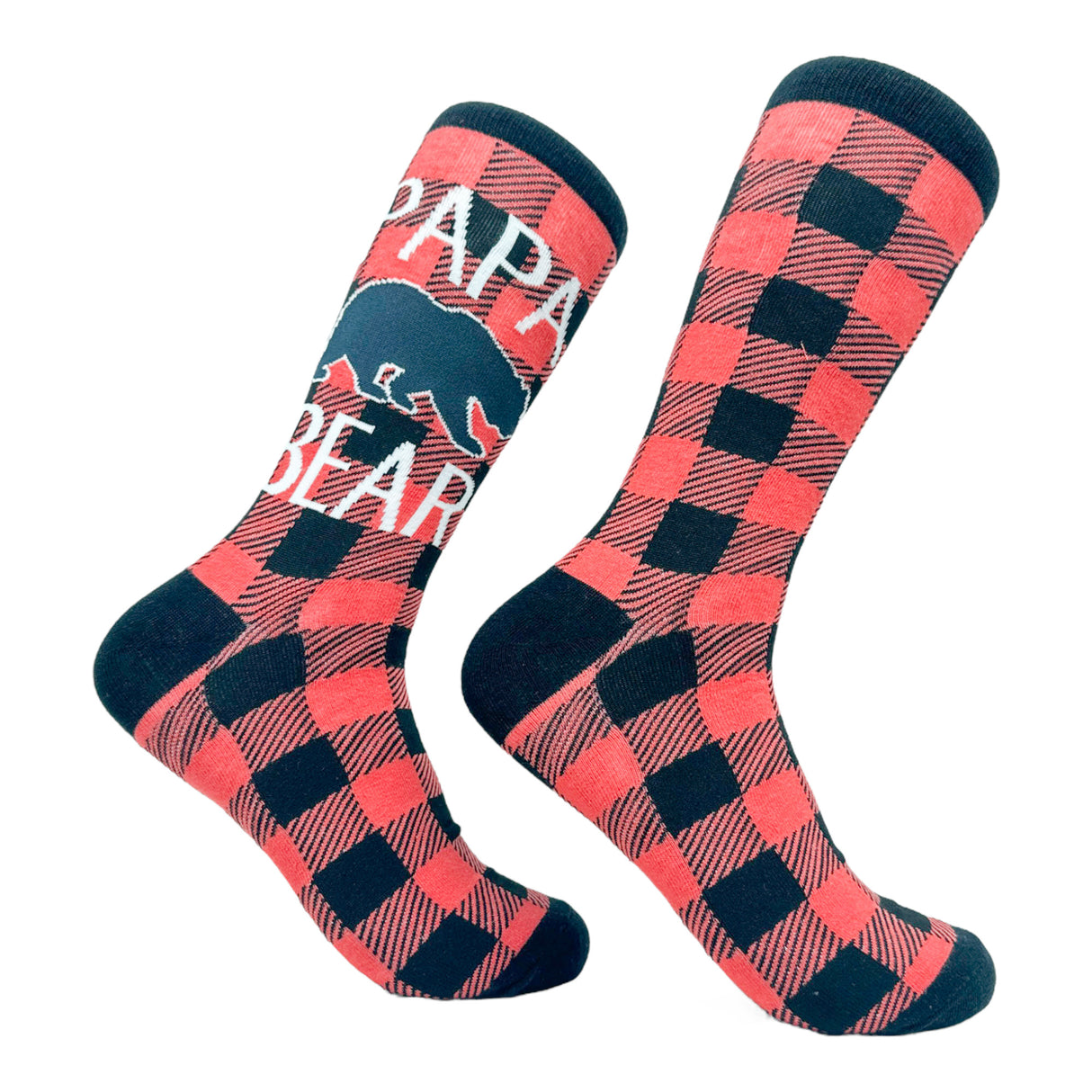 Men's Papa Bear Socks Funny Father's Day Forest Grizzly Footwear