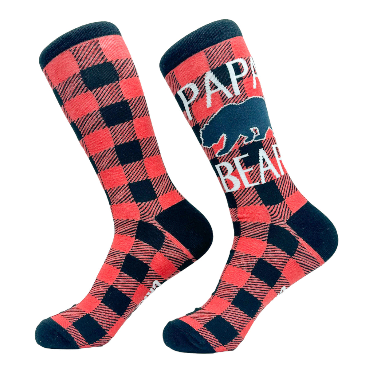 Men's Papa Bear Socks Funny Father's Day Forest Grizzly Footwear