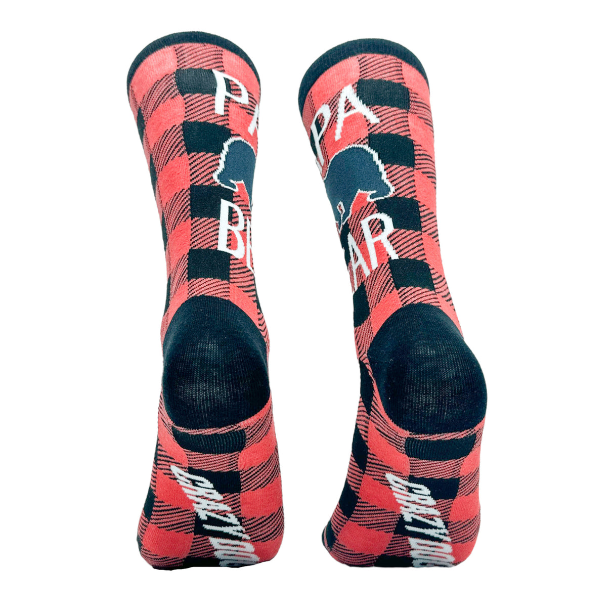 Men's Papa Bear Socks Funny Father's Day Forest Grizzly Footwear