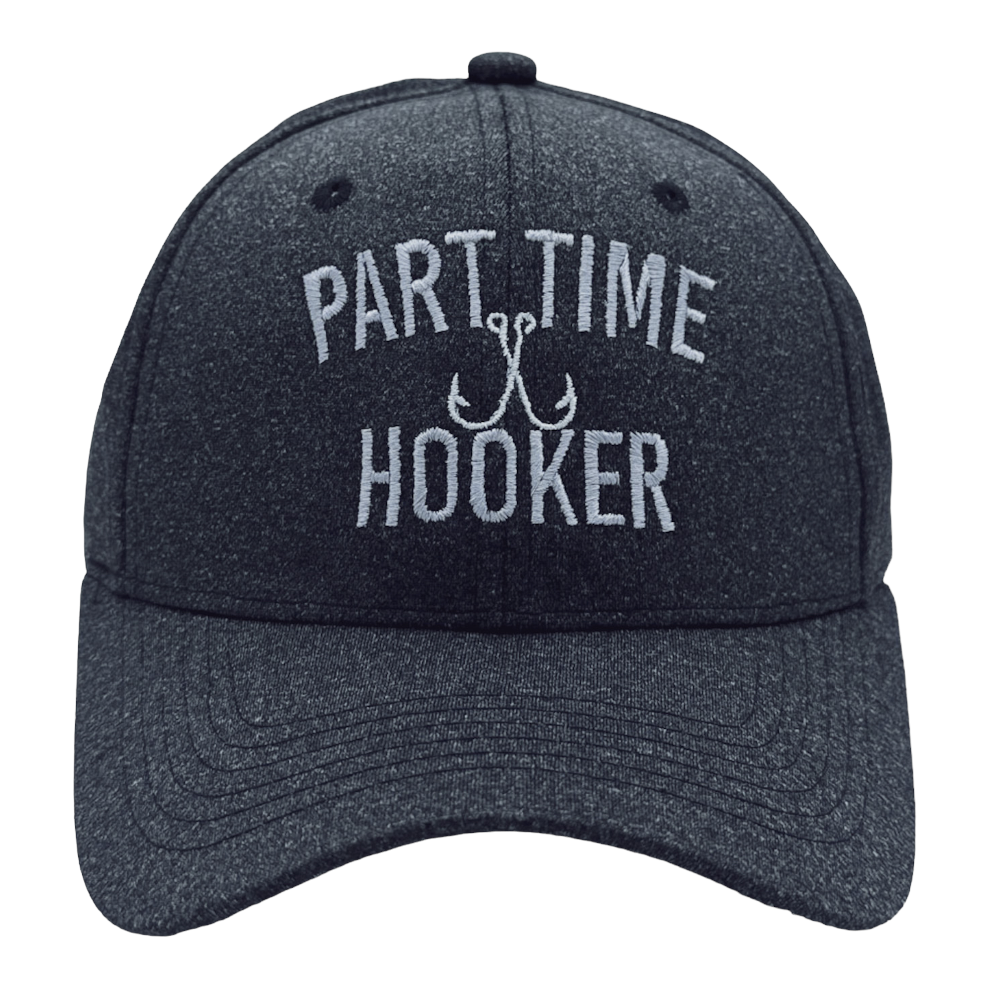 Part Time Hooker Hat Funny Fishing Hook Joke Cap – Nerdy Shirts